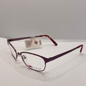 TI Flex 2102 505 Titanium dark purple hot pink 
Eyeglass Frames 52-18-135 New